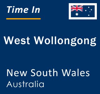 Current local time in West Wollongong, New South Wales, Australia
