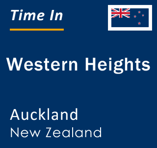 Current local time in Western Heights, Auckland, New Zealand