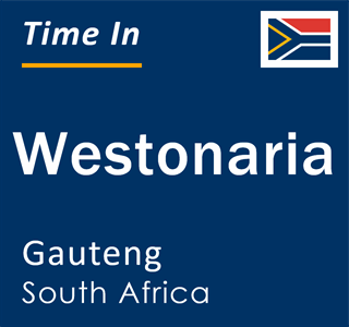 Current time in Westonaria, Gauteng, South Africa