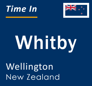 Current local time in Whitby, Wellington, New Zealand