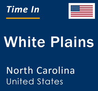 Current local time in White Plains, North Carolina, United States