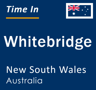 Current local time in Whitebridge, New South Wales, Australia