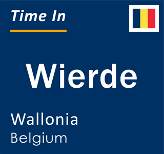 Current local time in Wierde, Wallonia, Belgium