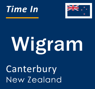 Current local time in Wigram, Canterbury, New Zealand