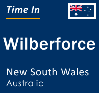 Current local time in Wilberforce, New South Wales, Australia