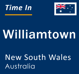 Current local time in Williamtown, New South Wales, Australia