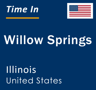 Current local time in Willow Springs, Illinois, United States