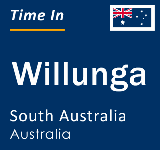 Current local time in Willunga, South Australia, Australia