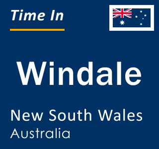 Current local time in Windale, New South Wales, Australia