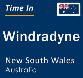 Current local time in Windradyne, New South Wales, Australia