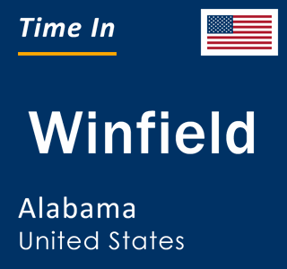 Current local time in Winfield, Alabama, United States