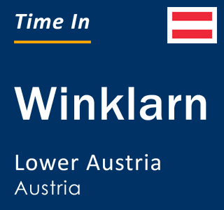 Current local time in Winklarn, Lower Austria, Austria