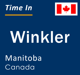 Current local time in Winkler, Manitoba, Canada