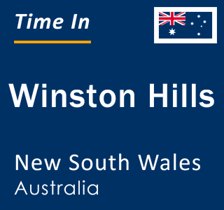 Current local time in Winston Hills, New South Wales, Australia