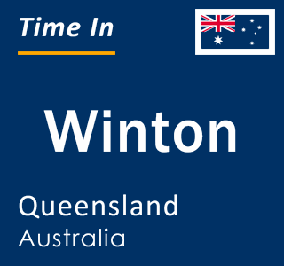 Current local time in Winton, Queensland, Australia