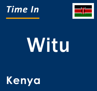 Current local time in Witu, Kenya