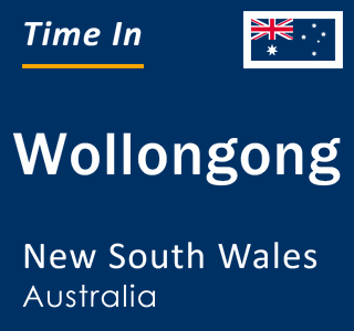 Current local time in Wollongong, New South Wales, Australia
