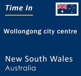 Current local time in Wollongong city centre, New South Wales, Australia