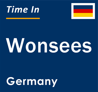 Current local time in Wonsees, Germany