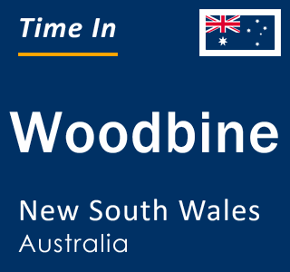 Current local time in Woodbine, New South Wales, Australia
