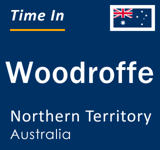 Current local time in Woodroffe, Northern Territory, Australia