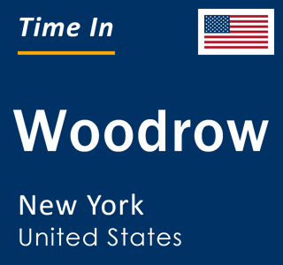 Current local time in Woodrow, New York, United States