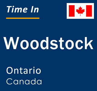 Current local time in Woodstock, Ontario, Canada