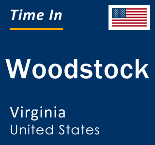 Current local time in Woodstock, Virginia, United States