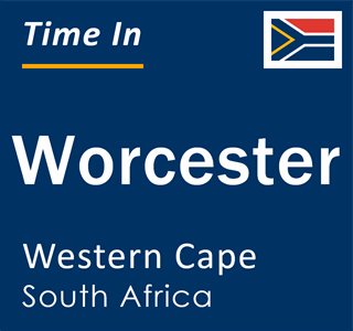 Current local time in Worcester, Western Cape, South Africa