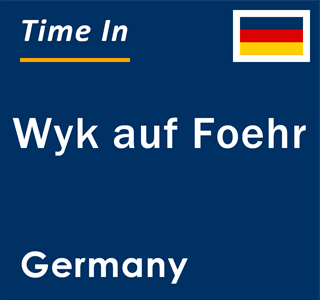 Current local time in Wyk auf Foehr, Germany