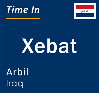 Current local time in Xebat, Arbil, Iraq