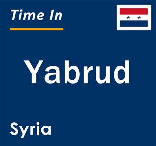 Current local time in Yabrud, Syria