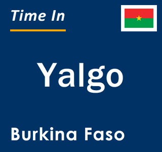 Current local time in Yalgo, Burkina Faso