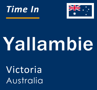 Current local time in Yallambie, Victoria, Australia