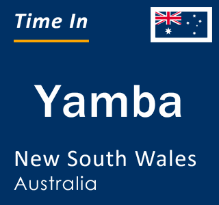 Current local time in Yamba, New South Wales, Australia
