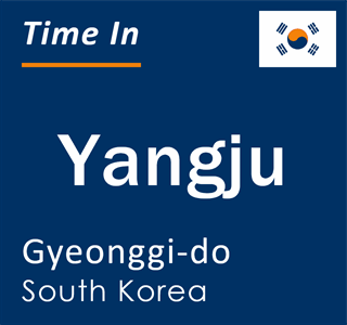 Current local time in Yangju, Gyeonggi-do, South Korea