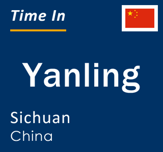 Current local time in Yanling, Sichuan, China