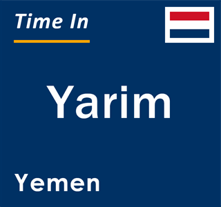 Current local time in Yarim, Yemen