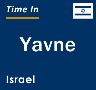 Current local time in Yavne, Israel