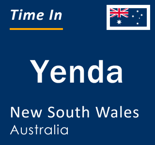 Current local time in Yenda, New South Wales, Australia