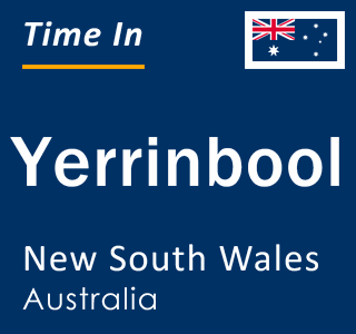 Current local time in Yerrinbool, New South Wales, Australia