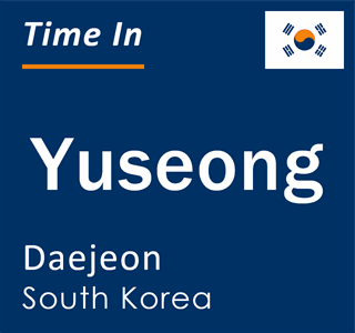 Current time in Yuseong, Daejeon, South Korea