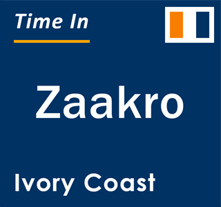 Current local time in Zaakro, Ivory Coast