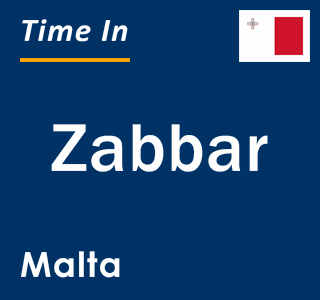 Current local time in Zabbar, Malta
