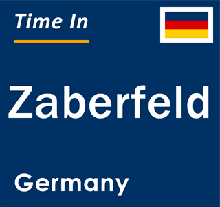 Current local time in Zaberfeld, Germany