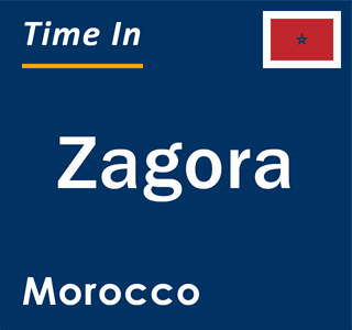 Current local time in Zagora, Morocco