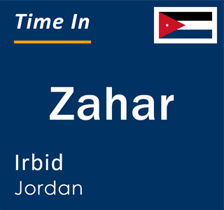 Current local time in Zahar, Irbid, Jordan