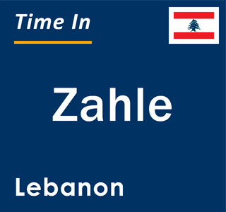 Current local time in Zahle, Lebanon