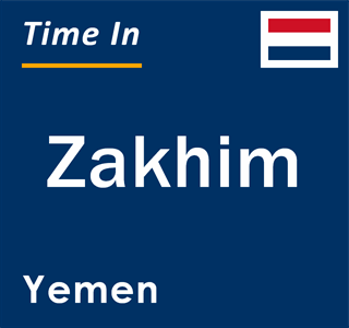 Current local time in Zakhim, Yemen