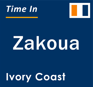 Current local time in Zakoua, Ivory Coast